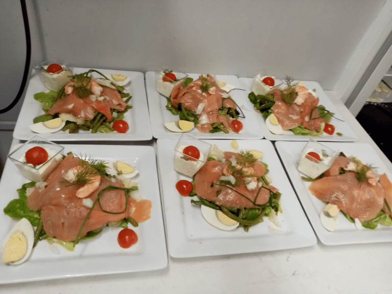 Nos assiettes de Noël.